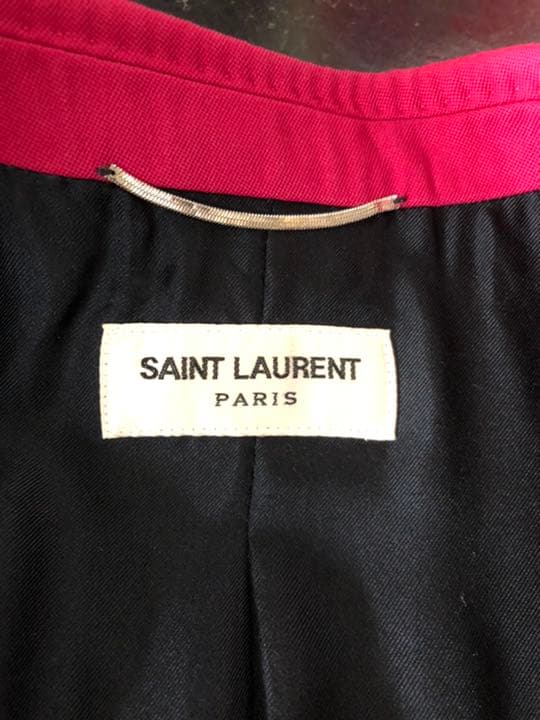 サンローランパリ エディスリマン 2014SS パイピング　ピンクジャケット42