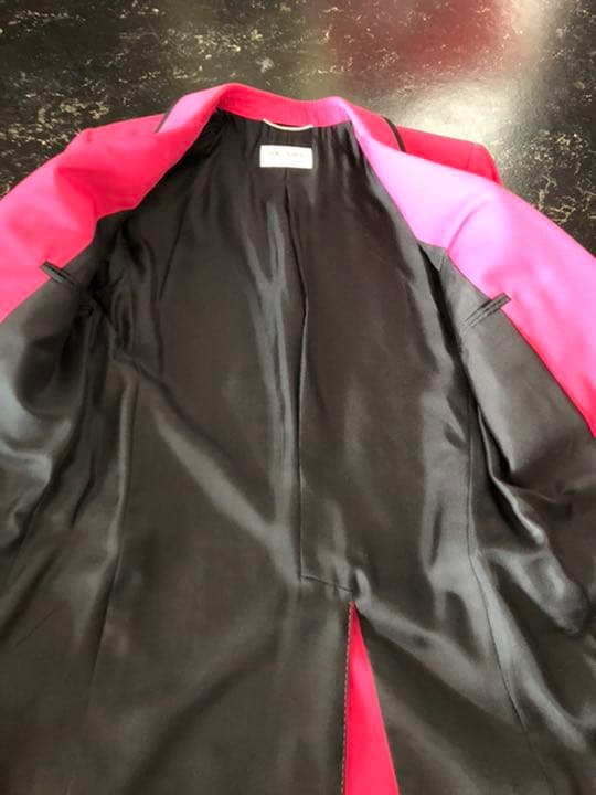 サンローランパリ エディスリマン 2014SS パイピング　ピンクジャケット42