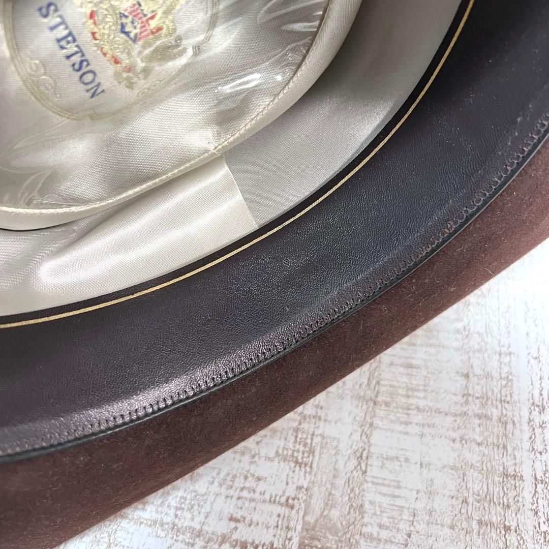 希少　STETSON ハット　6 8/7 ヴィンテージ　はブラウン　中古美品
