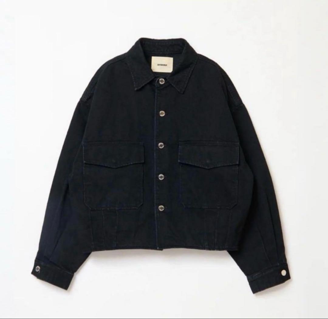 shishikui Denim Ja / BLACK デニムジャケット　百々