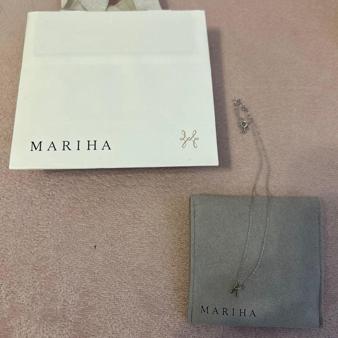 マリハ　イニシャル　ネックレス　シルバー　40cm K