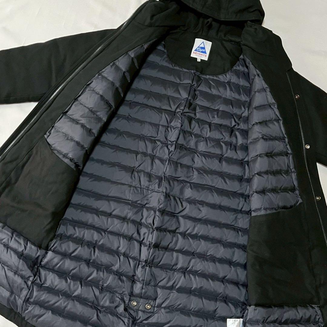 ケープハイツ　ダウンジャケット　ロングコート フェザー　ブラック 【M】
