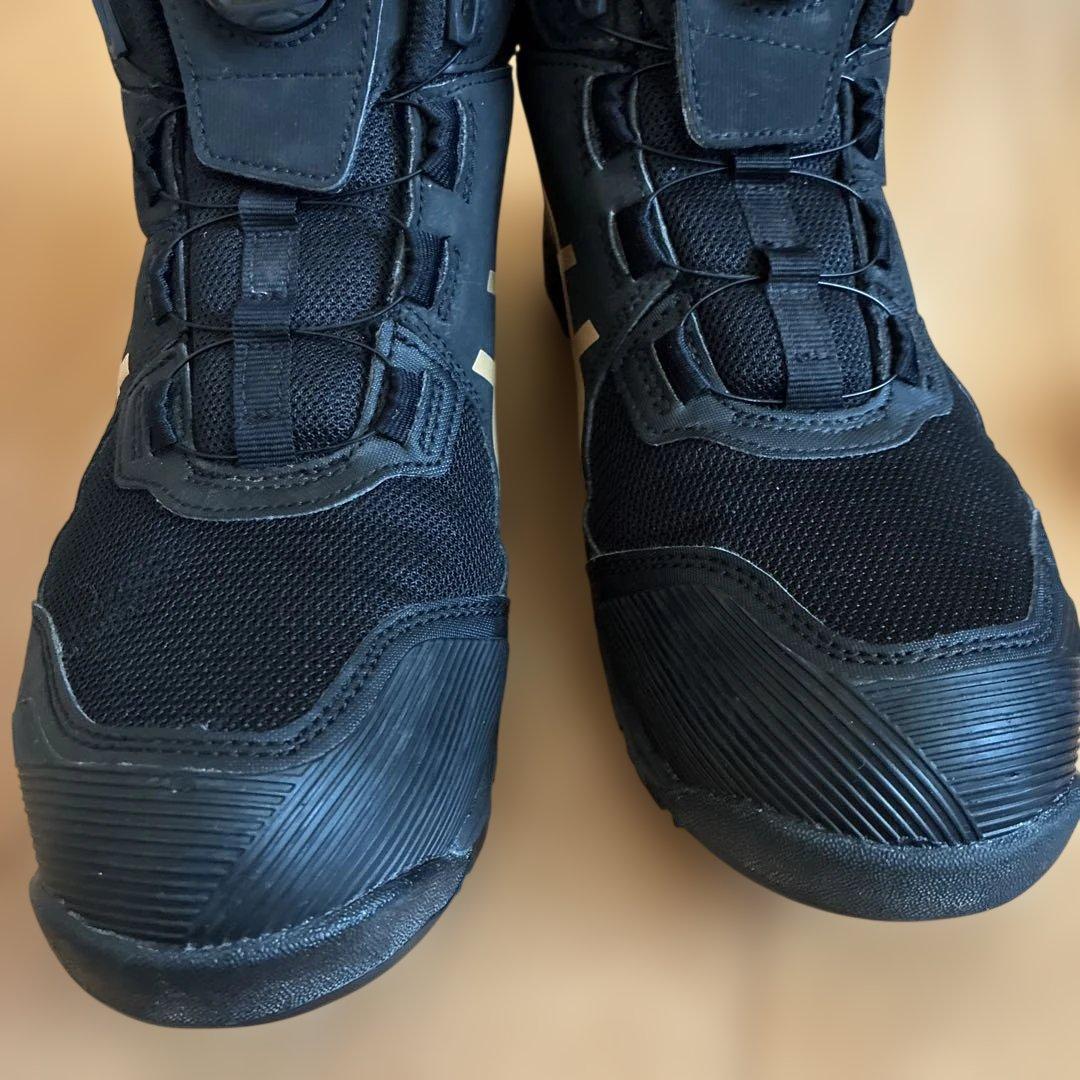 アシックス安全靴ブラックTSBOAシステム限定色WINJOBCP214 25cm