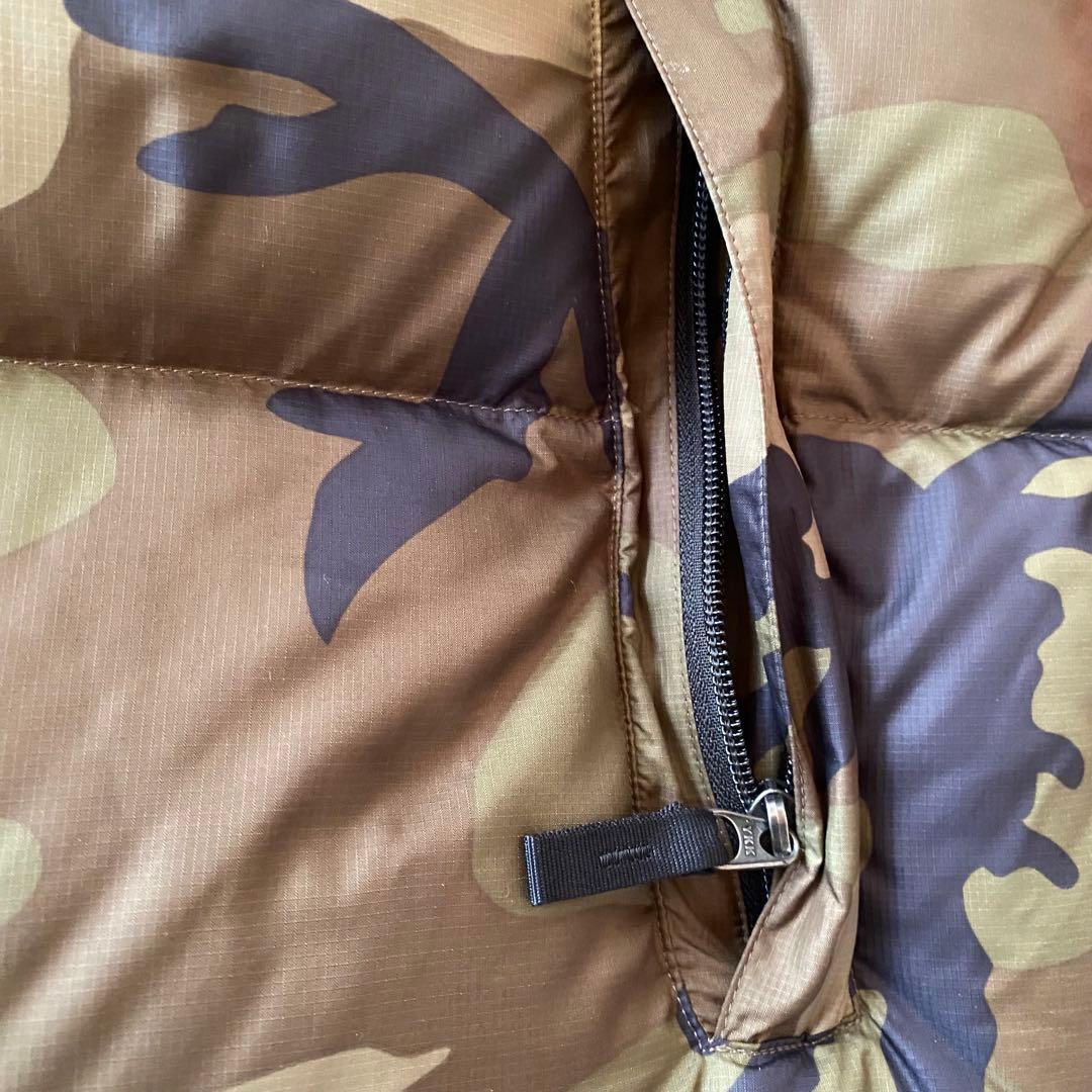 THE NORTH FACE ザノースフェイスヌプシダウンベストXL 迷彩カモ