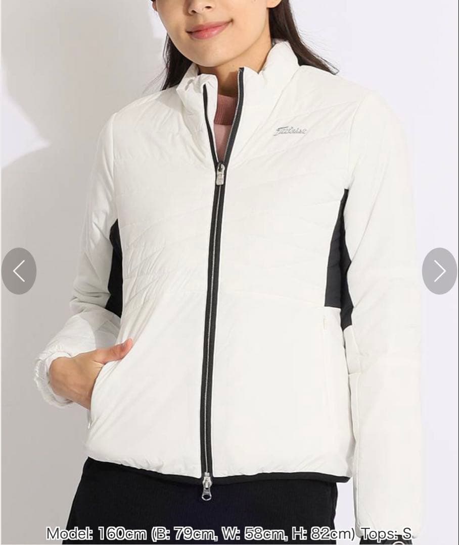 Titleist レディースジャケット Sサイズ ホワイト/ブラック