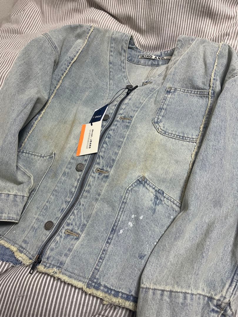 即決！新品タグ付き　niko and リメイクデニムジャケット11500円