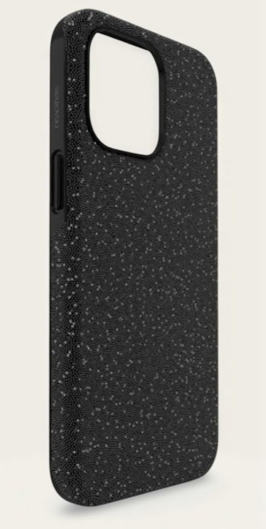 スワロフスキー　スマートフォンケース iPhone 15 ProMax ブラック