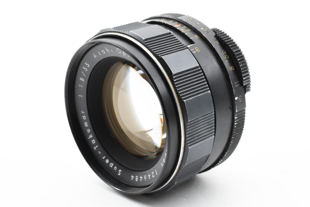 前期型 Super Takumar 55mm F1.8 純正フード付 SO147