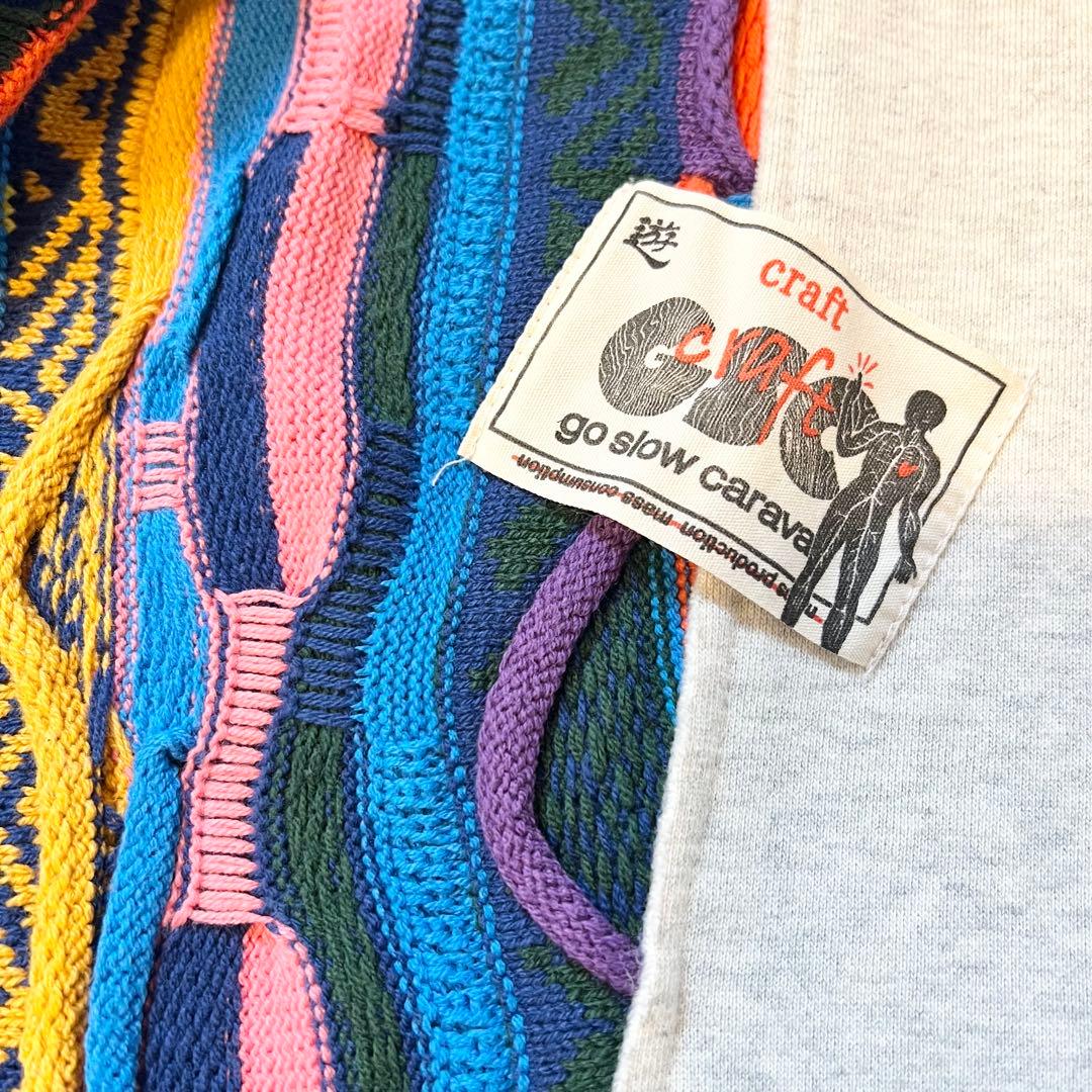 完売品✨ゴースローキャラバン スウェット クレイジーニット XL ジャガード