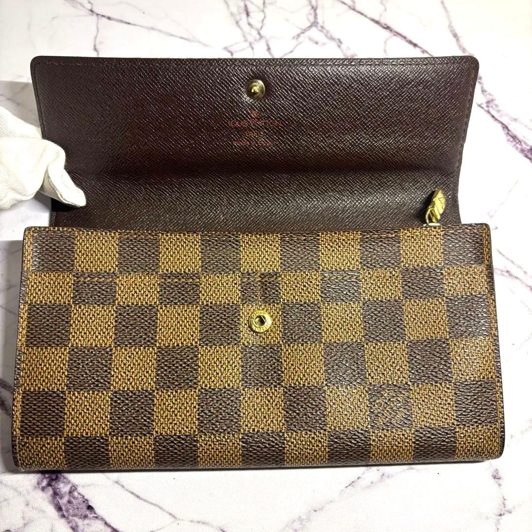 【希少】ルイヴィトン ダミエ ポシェットポルトモネクレディ　長財布　美品