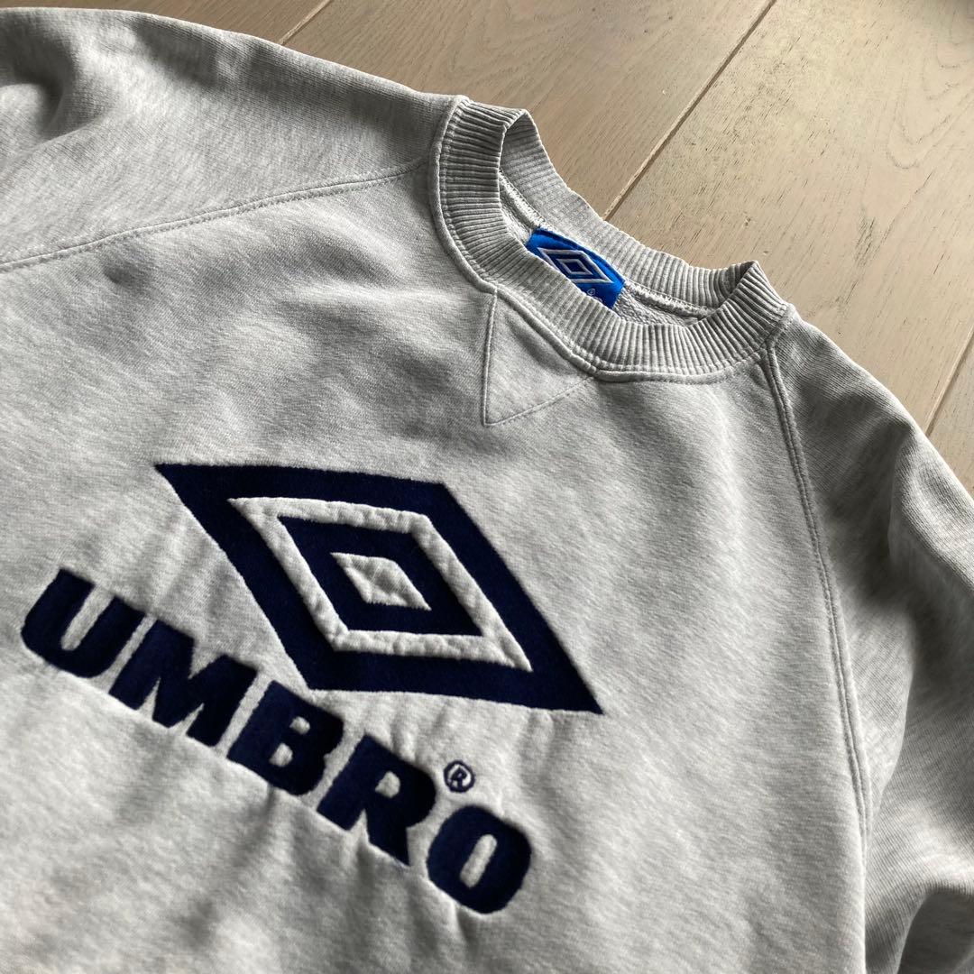 Vintage 90s 青タグ Umbro Gray Sweatshirt