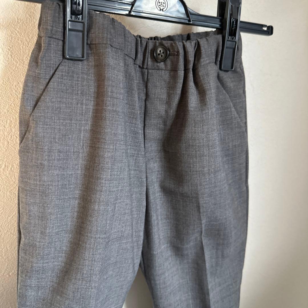 【美品】グリーンレーベル　スーツ　キッズ　チェック　入学式　フォーマル