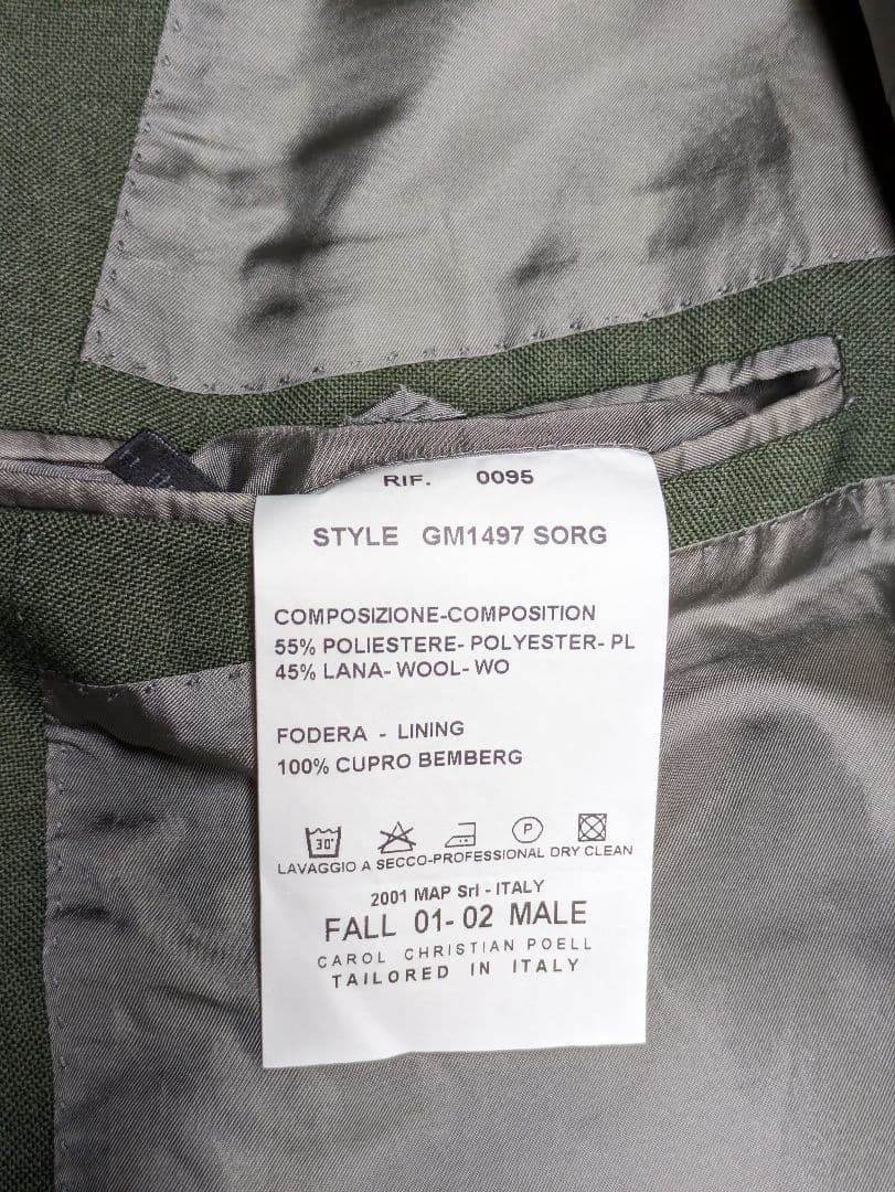 キャロルクリスチャンポエル ２００１ＡＷ ノースリーブジャケット