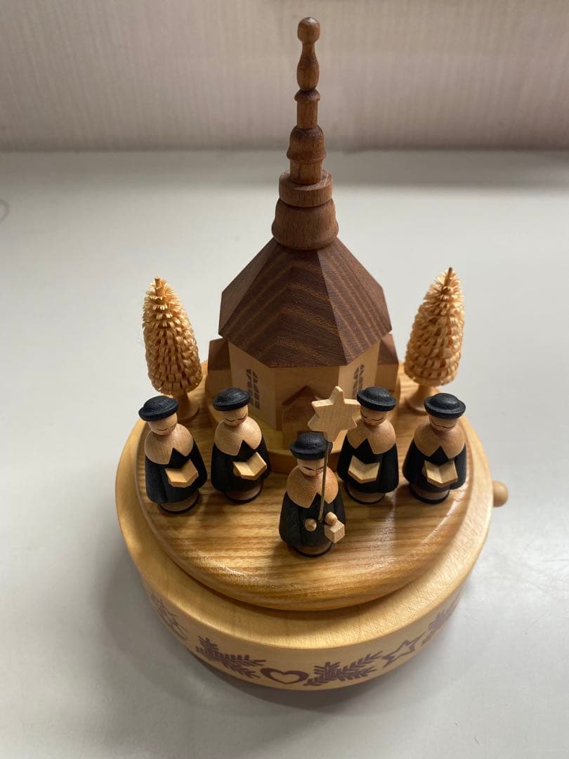 【美品】ドイツ製　木製オルゴール　希少