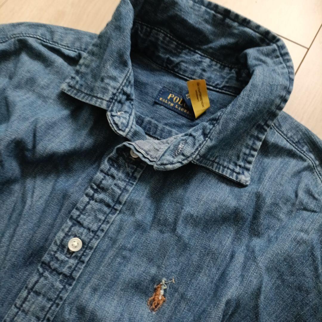 ラルフローレンデニムシャツワンピースロング長袖RALPH LAUREN