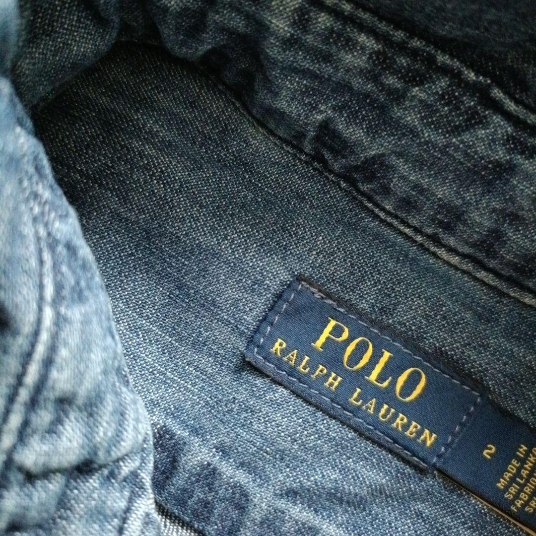 ラルフローレンデニムシャツワンピースロング長袖RALPH LAUREN