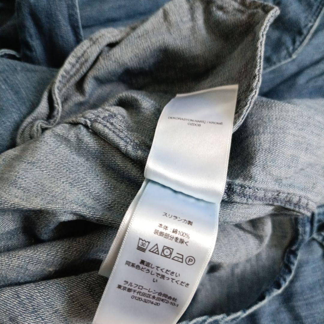 ラルフローレンデニムシャツワンピースロング長袖RALPH LAUREN