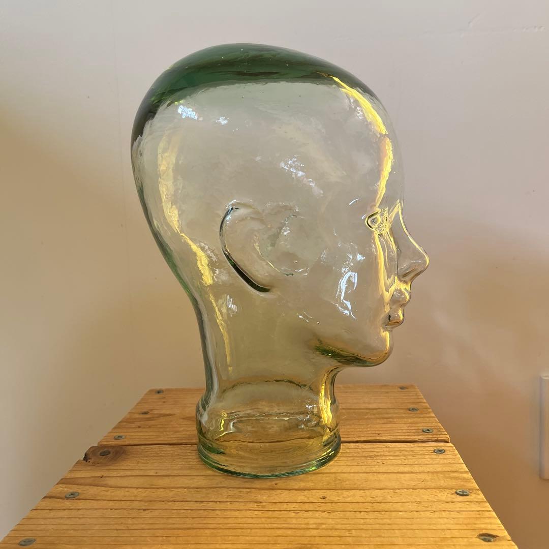 ガラス　顔　トルソー　ヴィンテージ