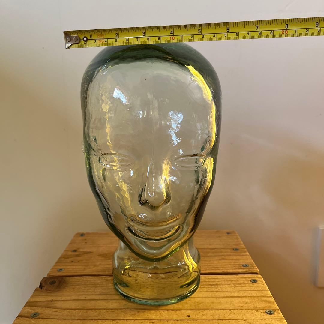 ガラス　顔　トルソー　ヴィンテージ