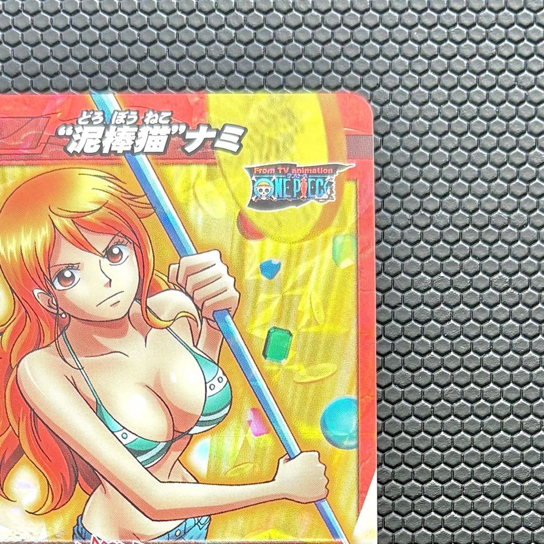 ワンピース　\"泥棒猫\"ナミ　ミラクルバトルカードダス　P