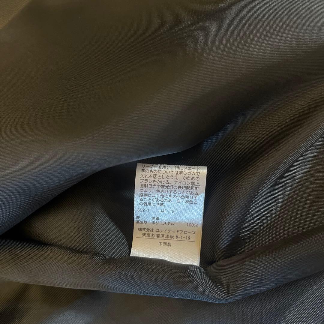 新品未使用　ユナイテッドアローズ　ライダース　本革　レディース　40 L