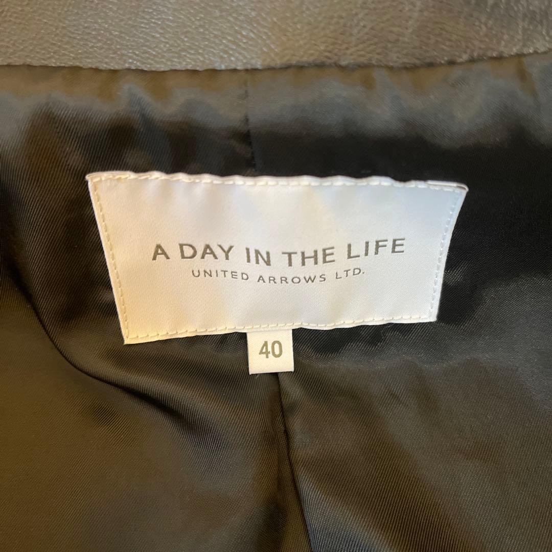 新品未使用　ユナイテッドアローズ　ライダース　本革　レディース　40 L