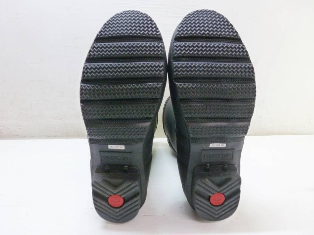 HUNTER ショート バック アジャスタブル レインブーツ 25cm 長靴