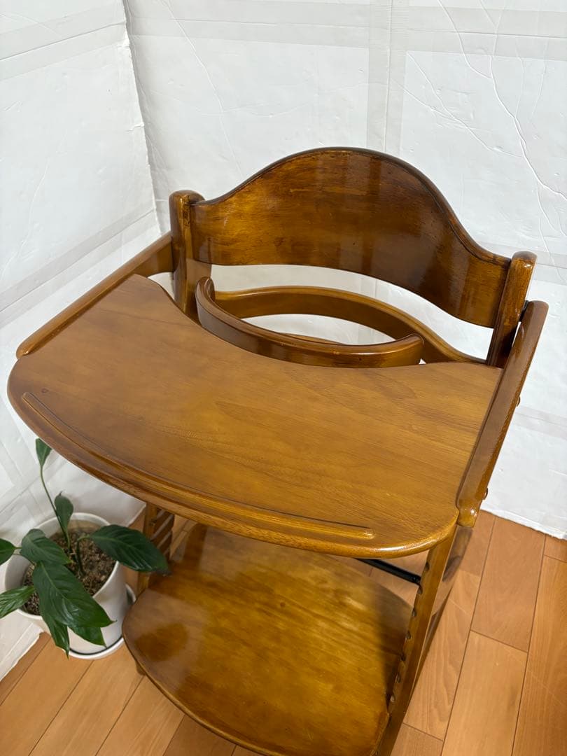 【美品】yamatoya 大和屋　すくすくチェア　テーブル付き　ベビーチェア
