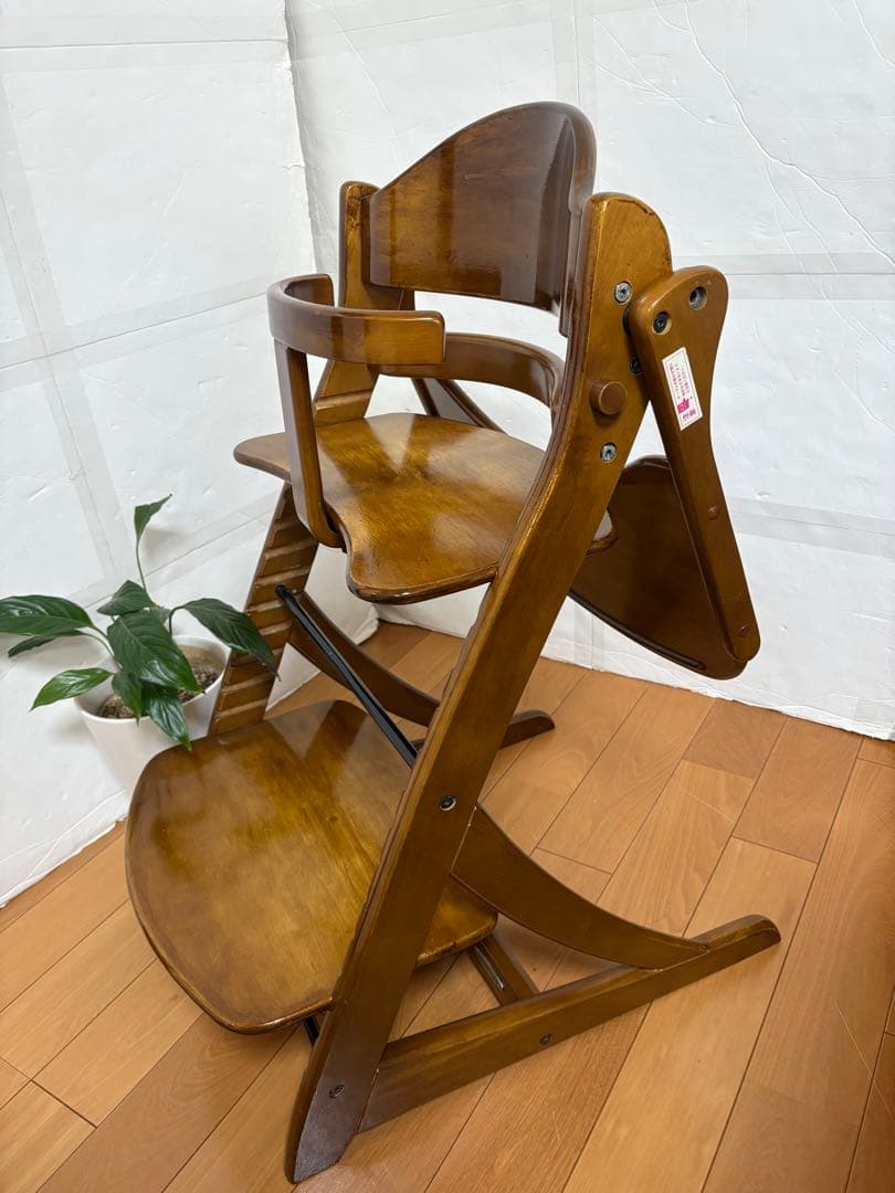 【美品】yamatoya 大和屋　すくすくチェア　テーブル付き　ベビーチェア