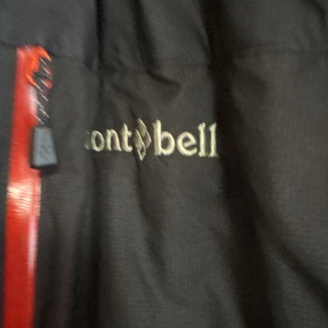 mont-bell フード付きダウンジャケット 黒 収納袋付き