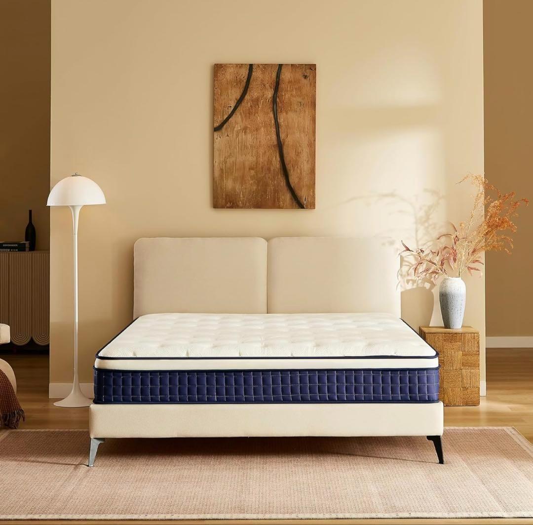 送料込 マットレス ポケットコイル 厚さ25cm 高反発 360N セミダブル