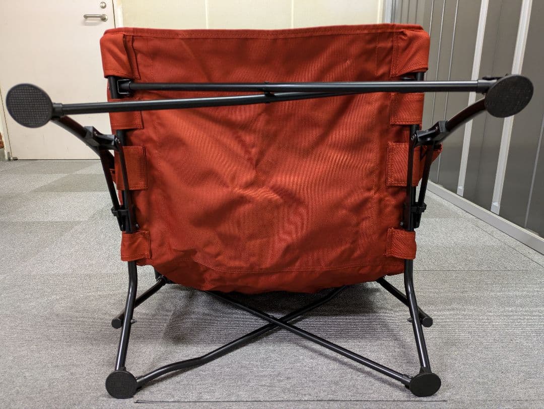 LOGOS キングあぐらチェア 2脚セット オレンジ