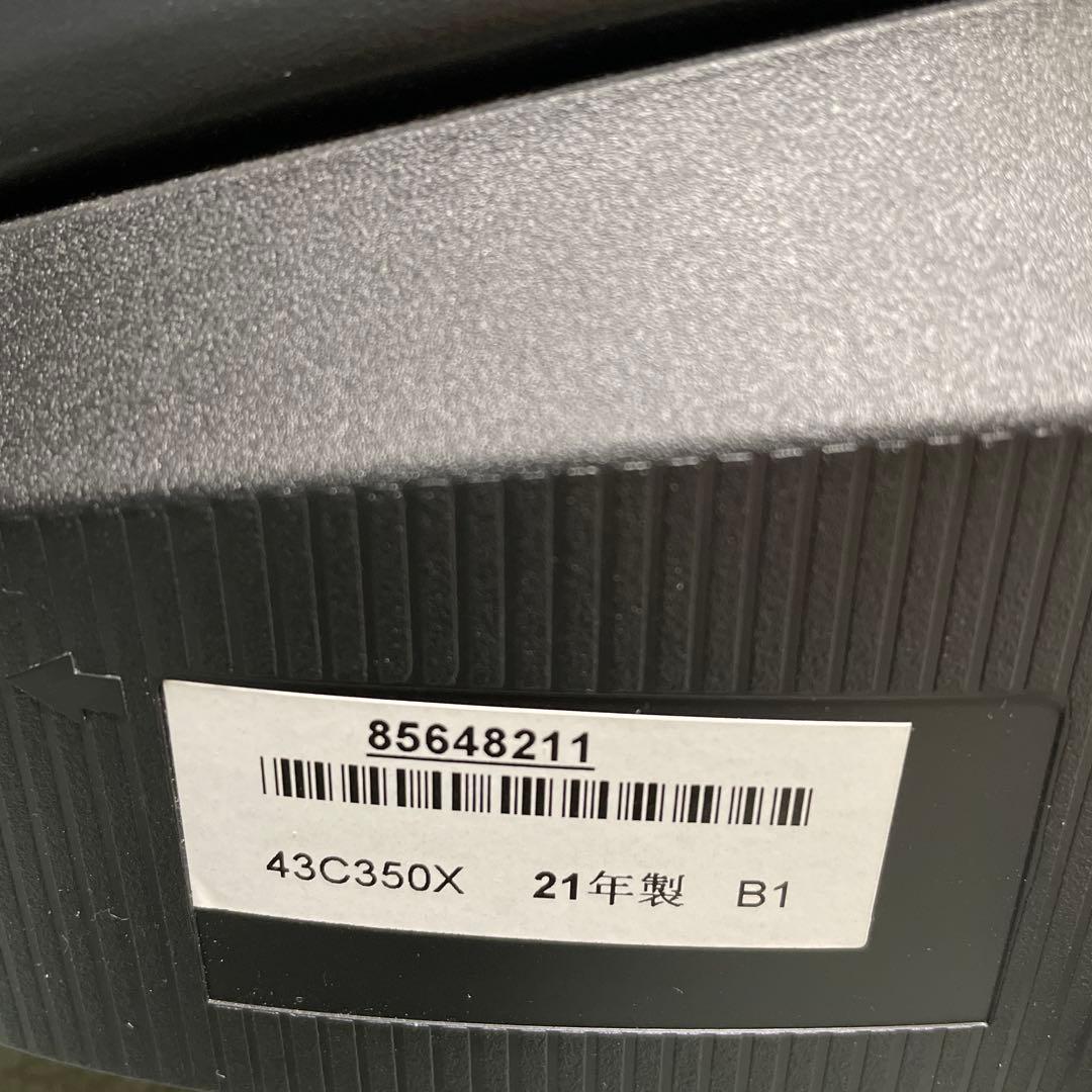 東芝 REGZA 43インチ 21年製 液晶テレビ 43C350X