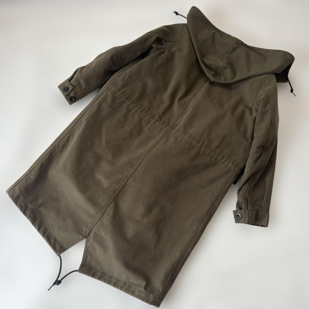 MHL. フード付き モッズコート ライナー付き