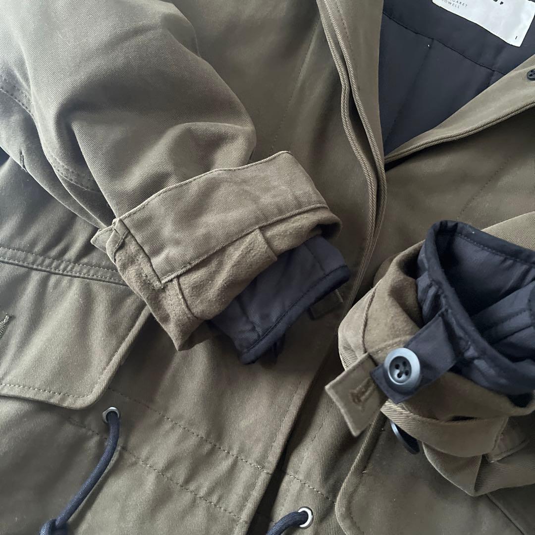 MHL. フード付き モッズコート ライナー付き