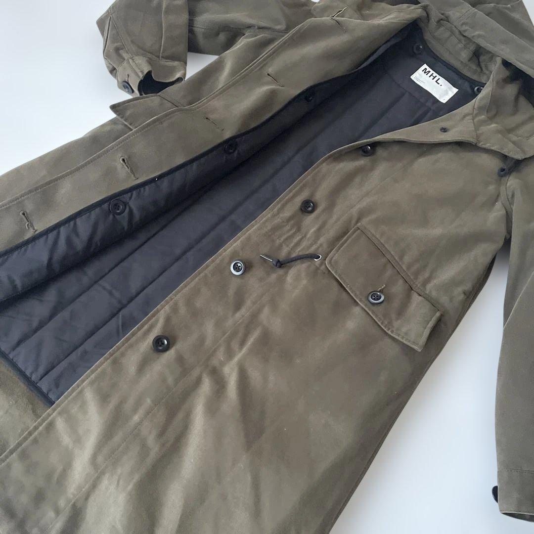 MHL. フード付き モッズコート ライナー付き