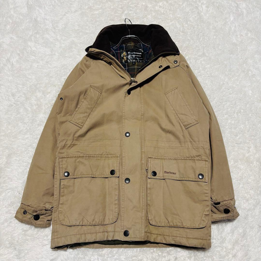 希少 00s バブアー デュラコットンパーカ オイルドジャケット 中綿 コート