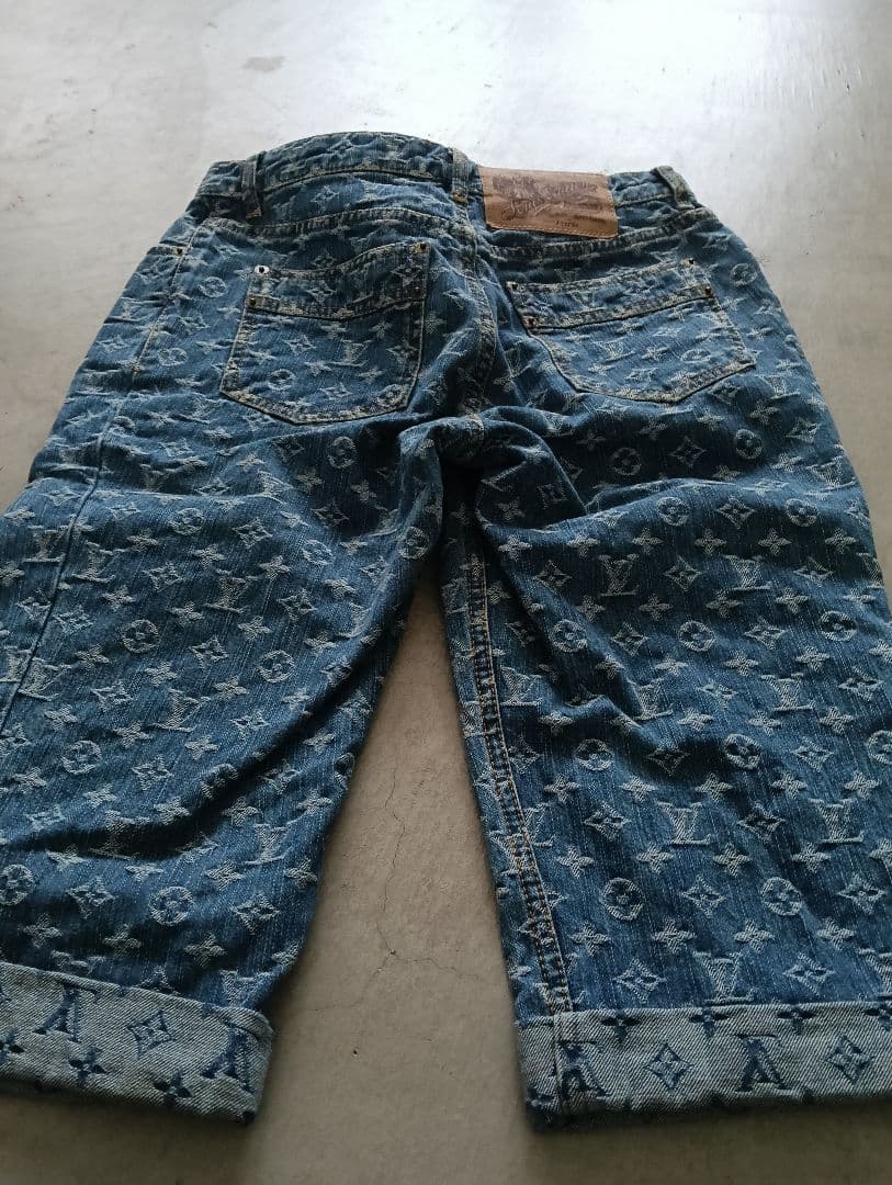 Louis Vuitton デニムショートパンツ 40　モノグラム柄