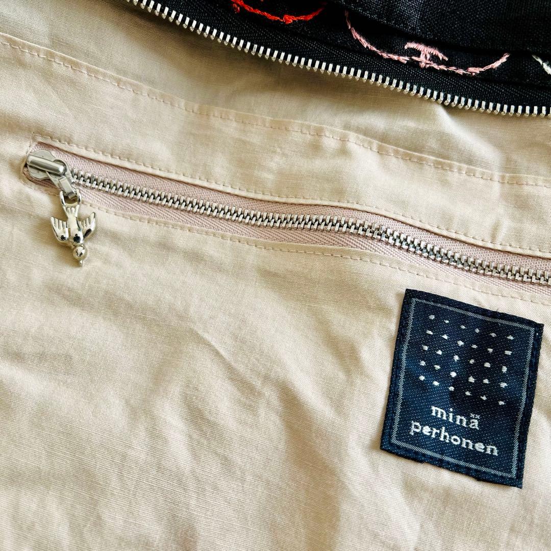 美品 ミナペルホネン ショルダーバッグ mela りんご 2way ボディバッグ