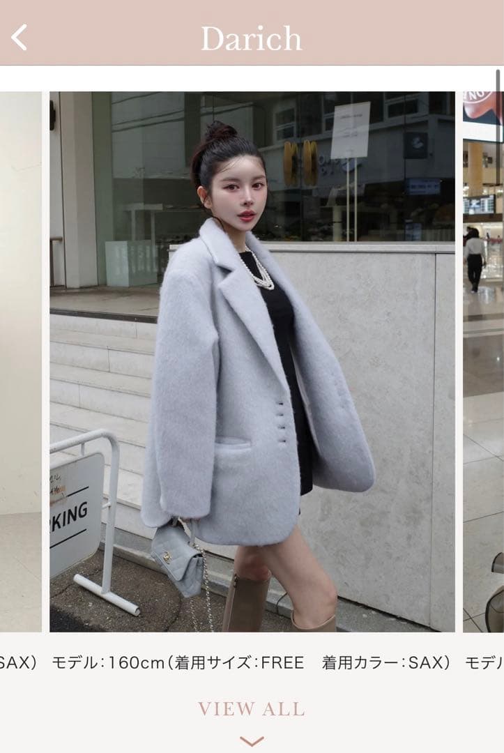 Darich シャギーオーバージャケットコート