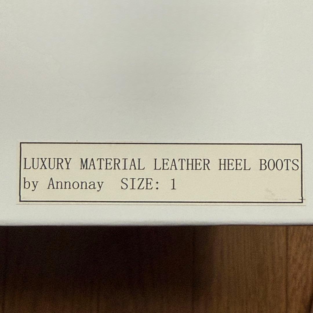 CTHY LUXURY MATERIAL LEATHER HEELBOOTS １