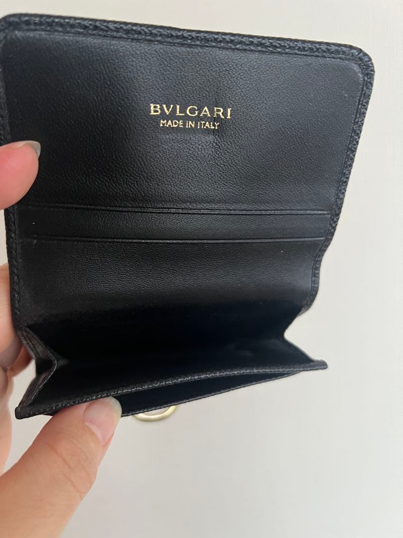 BVLGARI ブラックレザー 名刺入れ
