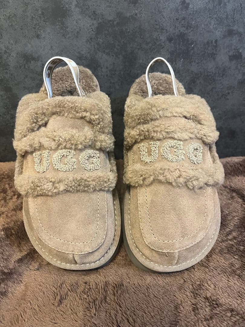 UGG 厚底サボサンダル ブラウン25cm