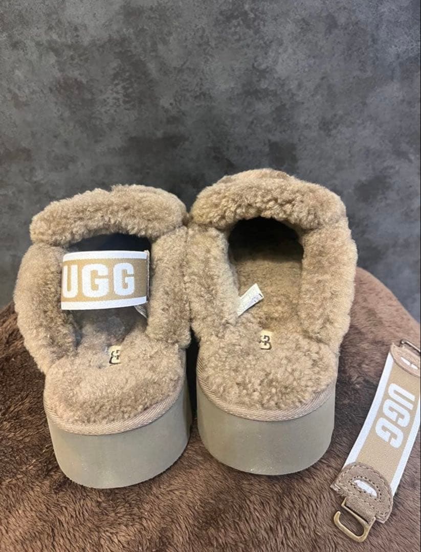 UGG 厚底サボサンダル ブラウン25cm