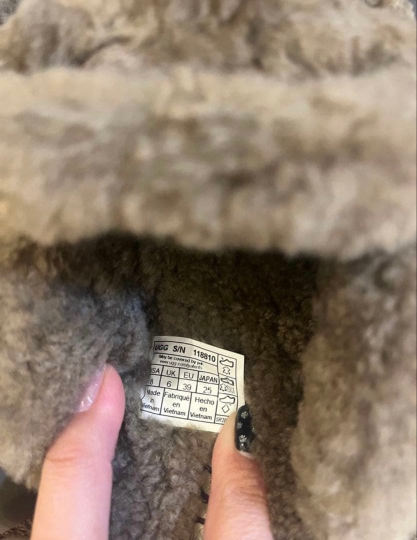 UGG 厚底サボサンダル ブラウン25cm