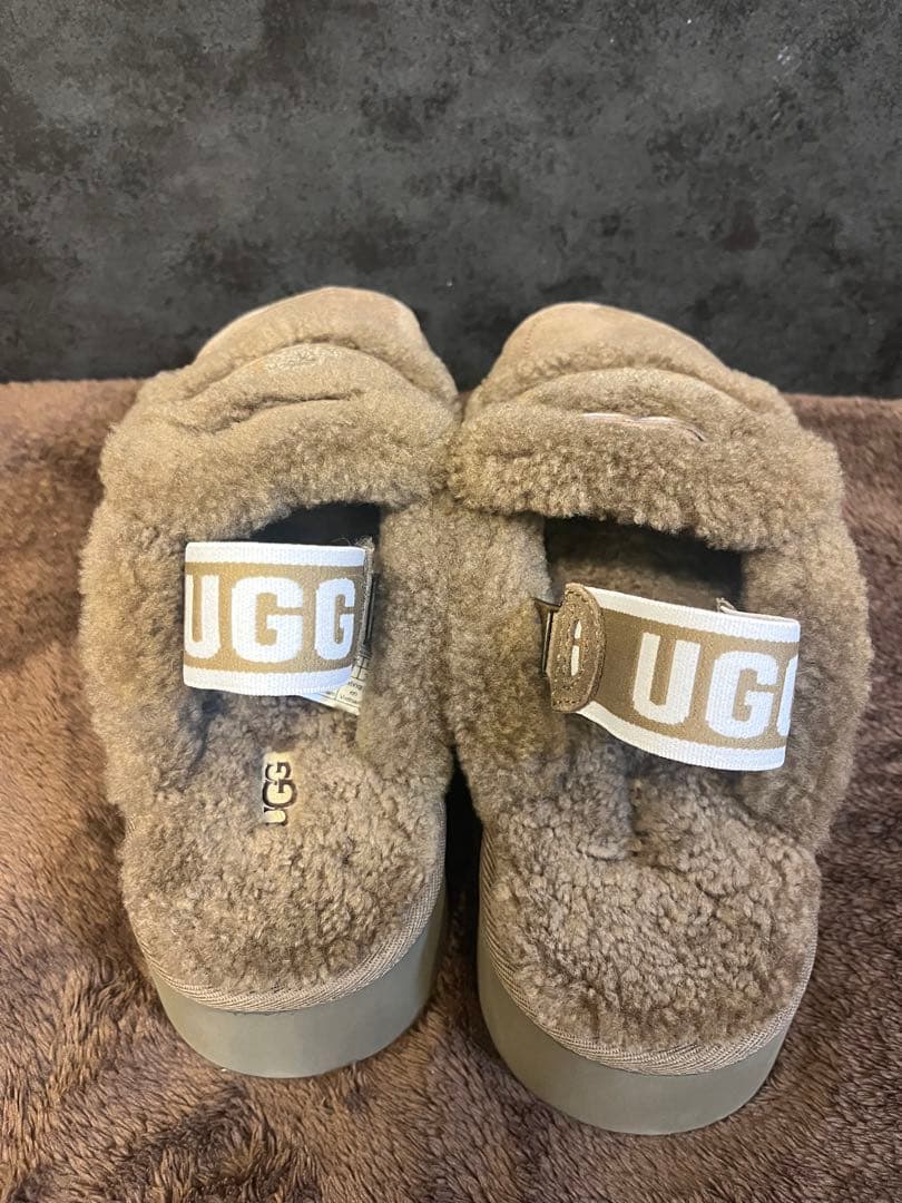 UGG 厚底サボサンダル ブラウン25cm