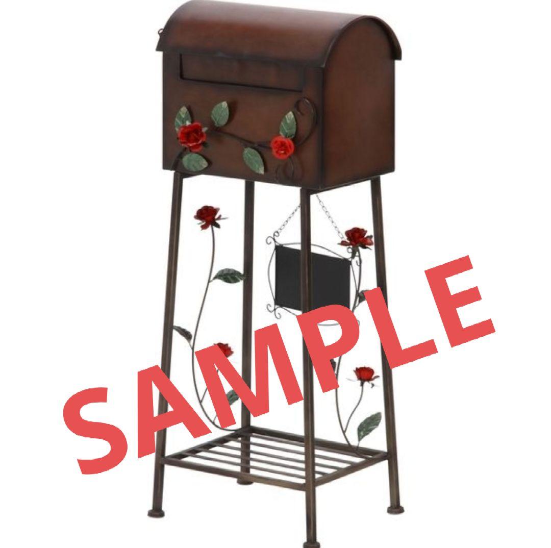 〈未使用〉おしゃれ♪メールボックス 郵便受け ポスト ローズ
