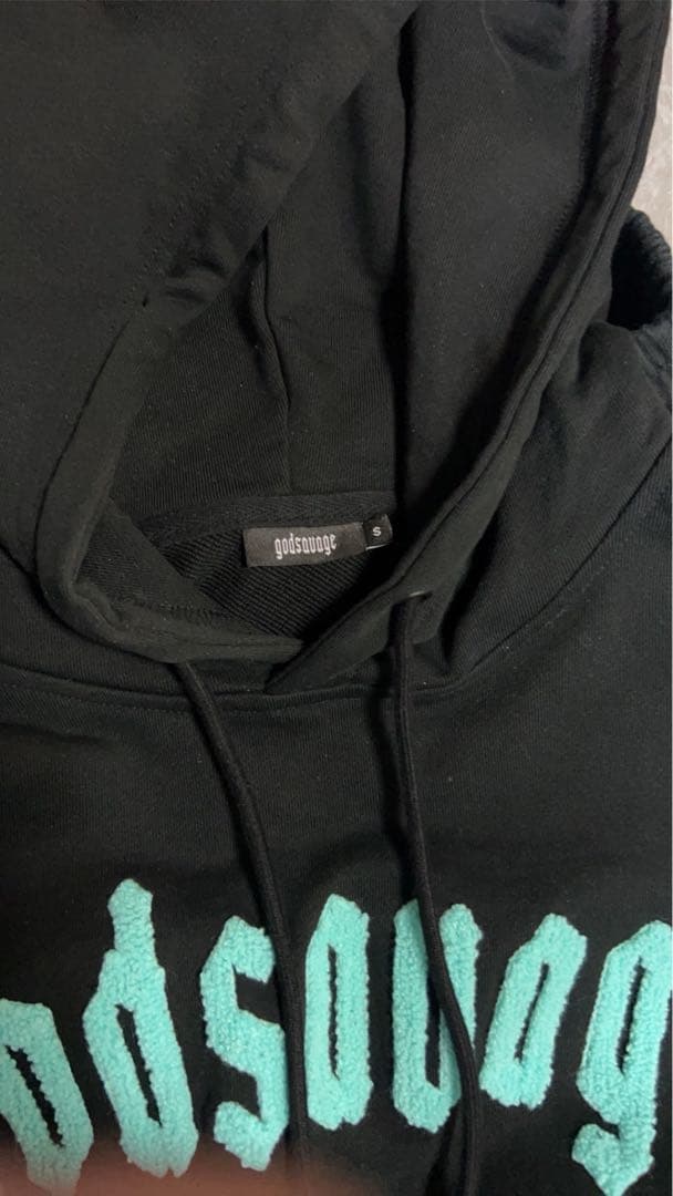 god savage ブラック スウェットセットアップ