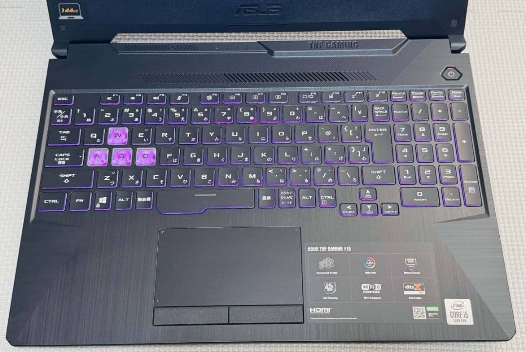 ゲーミングPC フルHD 15.6型 ASUS TUF Gaming F15