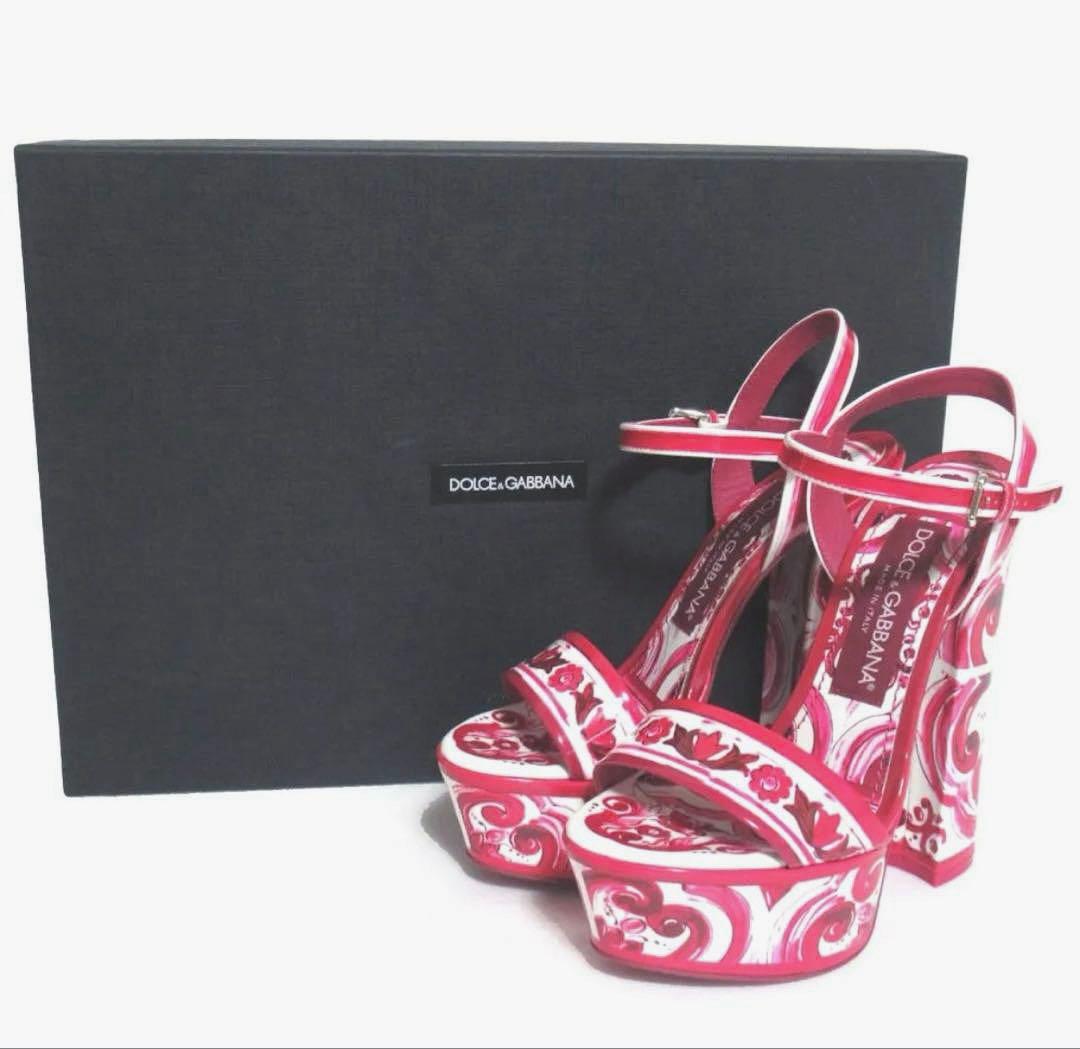 ドルチェ&ガッバーナ　マヨリカ柄 サンダル　35